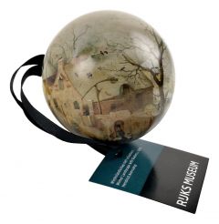 Kerstbal "Winterlandschap" door Hendrick Avercamp, 7 cm