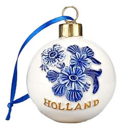 Kerstbal "Bloemen Holland"