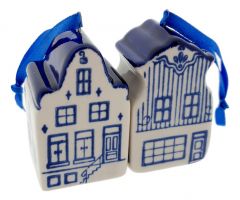 Kersthanger "Twee Amsterdamse Panden"