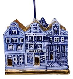 Kerstornament Drie Huisjes