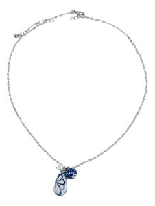 Ketting Barones - Delfts blauw - Keramiek - 43-50 cm