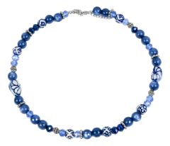 Ketting Delfts blauw 'Markiezin'