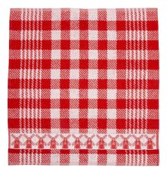 Keukenhanddoek Molens met Rode/Witte Vlakken