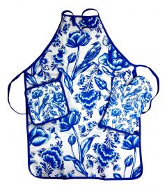 Keukenset "Blauwe Tulpen"