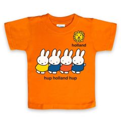 Kinder T-Shirt Nijntje Hup Holland Hup Oranje