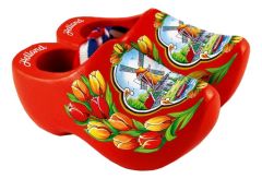 Oranje Souvenir Klompen - 14 cm