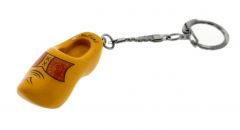 Sleutelhanger 1 houten klompje boerengeel