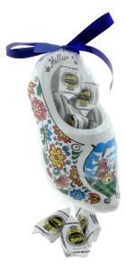 Houten Klomp met Hopjes in Cadeauzakje