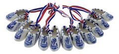 Set van 6 : Klompenpaar Delfts Blauwe molen (5 cm)