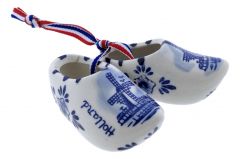 Klompenpaar Delfts Blauwe molen , 8 cm