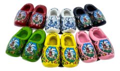 Dubbele klompmagneet zes kleuren in geschenkzakje