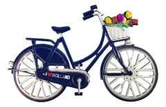 Koelkastmagneet "Fiets Blauw - I Love Holland"