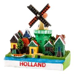 3D magneet Dorpsgezicht Holland