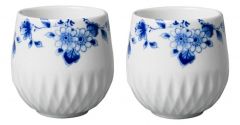 Koffie Kopje "Blauw Vouw", set van 2