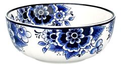 Ceramic Bowl - Delft Blue Style - Floral Motif (Ø 10 cm)