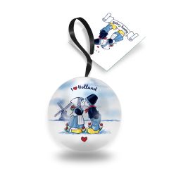 Kerstbal Kussend Paar Holland