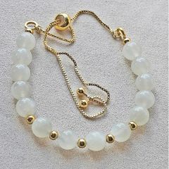 Armband Maansteen, 8mm kralen