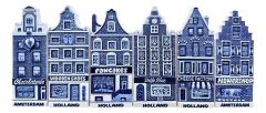 Magneetset 6 Grachtenhuisjes
