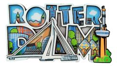 Magneet Rotterdam – Skyline Comic Style 