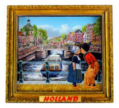 Koelkastmagneet "Grachten in Frame"