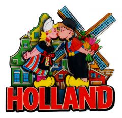 Koelkastmagneet "Hollands Paar"