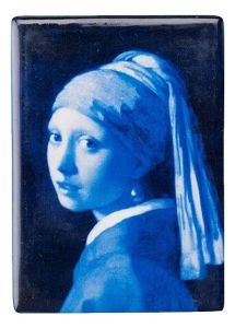 Magneet Meisje met Parel Keramiek