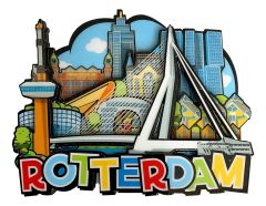Koelkastmagneet Rotterdam - Cartoon