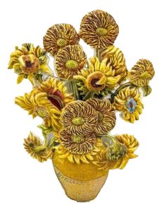 Magneet Van Gogh - Zonnebloemen Polystone