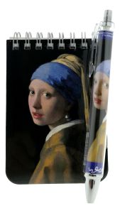 Notitieboekje met Pen, Meisje met Parel, Johannes Vermeer