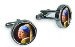 Manchetknopen Meisje met Parel in kadodoosje