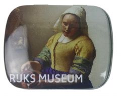 Pepermunt in blikje, Het Melkmeisje, Vermeer