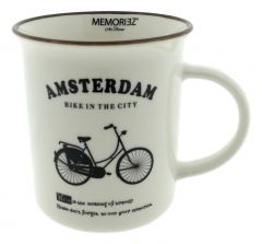 Memoriez - Amsterdam Bicycles- White, Large