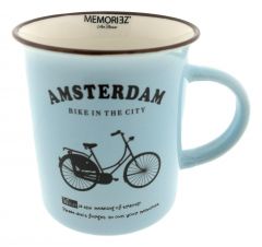 Memoriez - Amsterdam Bicycles- Blue , Large