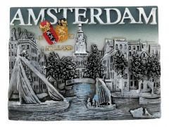Amsterdamse Gracht Magneet - 3D