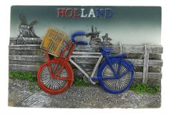 Fiets Holland Magneet - 3D