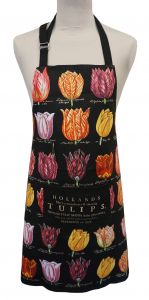 Memoriez Keukenschort Tulpen - Zwart