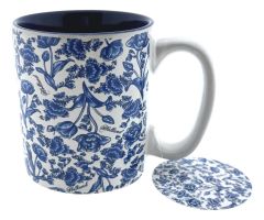 Mok "Vogels in Delfts blauw"