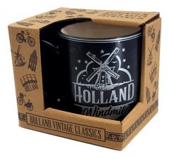 Mok Vintage Holland "Molen" Zilver
