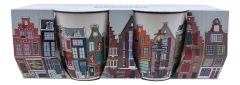 Cadeauset Twee Kopjes Huisjes van Amsterdam