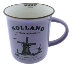Mok Memoriez - Hollandse Molens - Paars, Groot