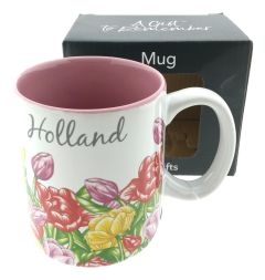 Mok met Kleurrijke Tulpen