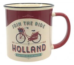 Beker vintage Holland "Join the Ride"