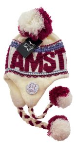 Robin Ruth Hat Amsterdam - With Earflaps - Cream/Bordeaux