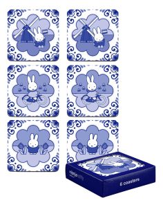 Delft Blauwe Nijntje onderzetters in doos