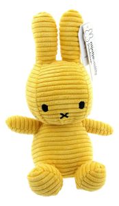 Miffy Sitting Corduroy Yellow - 23 cm
