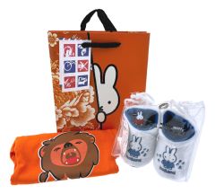 Baby Romper "Oranje Leeuw" Cadeauset met slofjes