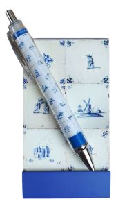 Notelet and Pen Classic Delft Blue tiles