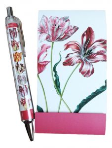 Notitieboekje en Pen van Tulpen , Maria Merian