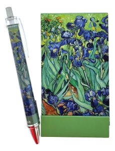 Notitieboekje klein,  Irissen met pen