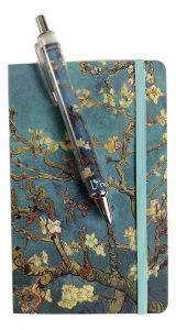 Notitieboekje Amandelbloesem met zachte kaft en Pen